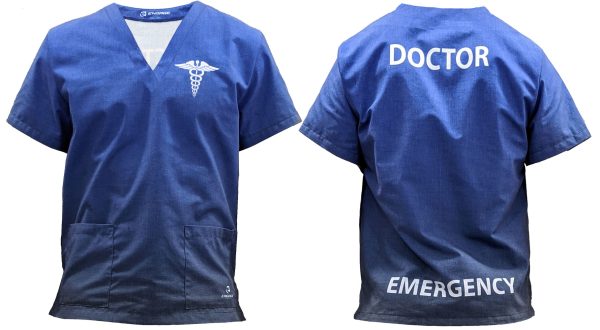 Scrubs Top Unisex – Rely Custom Printed Polycotton