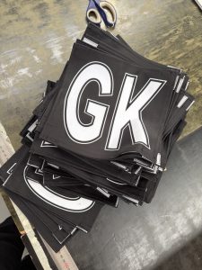 Black Netball bibs