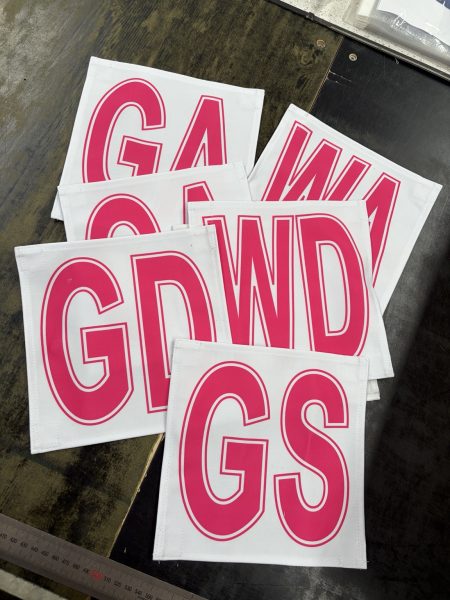 White Netball bibs